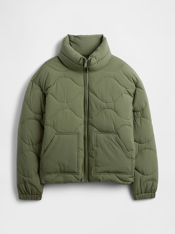 Relaxed Quilted Nylon Jacket