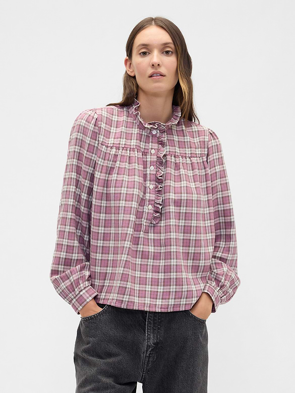 Oversized Ruffle Top