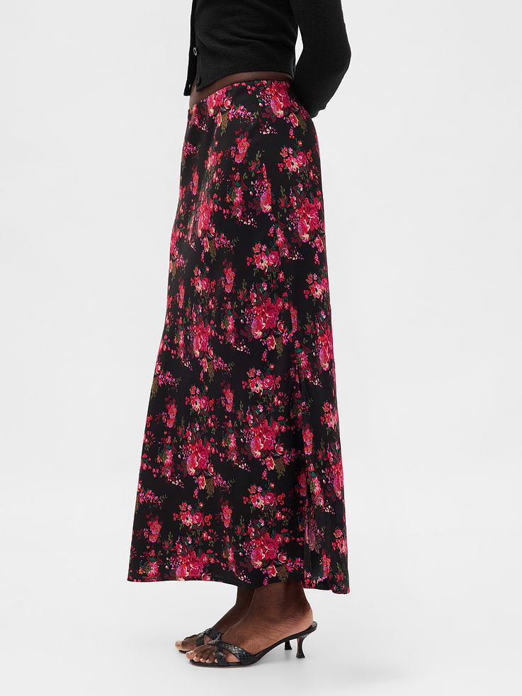Image 3 of 5, Maxi Slip Skirt
