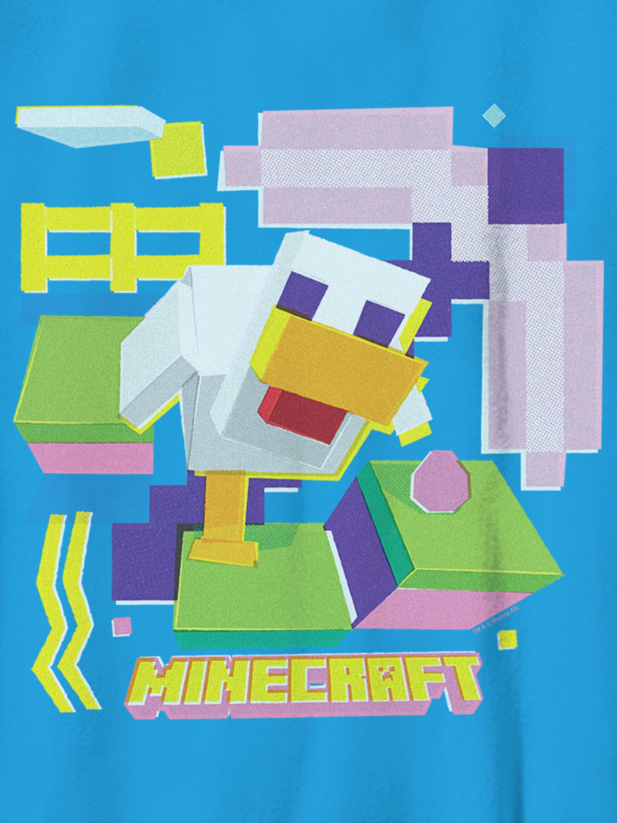Image number 2 showing, Minecraft Chicken Graphic T-Shirt For Kids