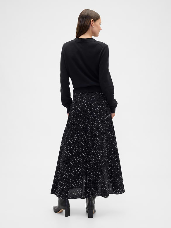 Seamed Midi Skirt