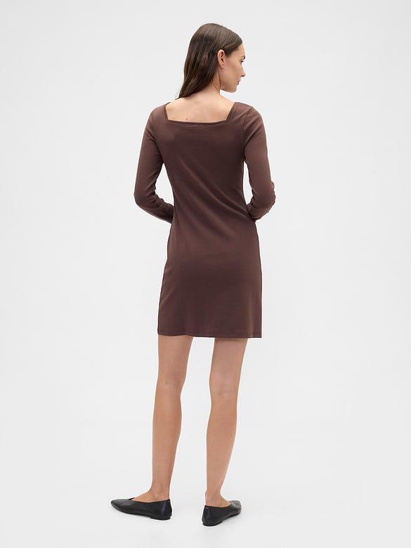 Squareneck Mini Dress