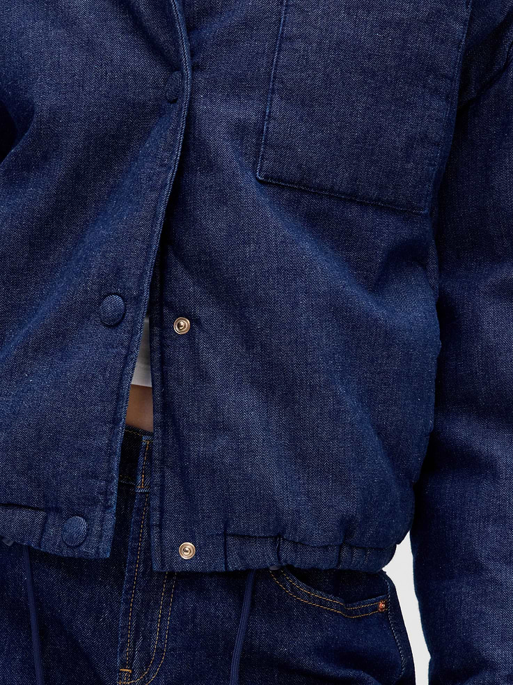 Image number 4 showing, Denim Puffer Jacket