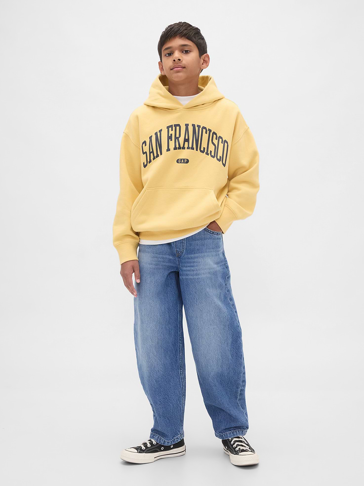 Image number 1 showing, Kids Easy Baggy Taper Jeans