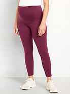 Image number 1 showing, Maternity Full-Panel CloudComfy 7/8 Leggings