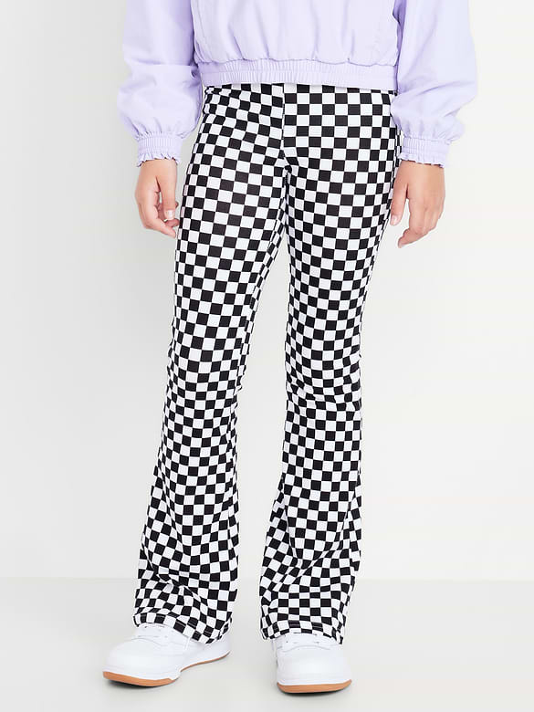 High-Waisted Flared Leggings for Girls