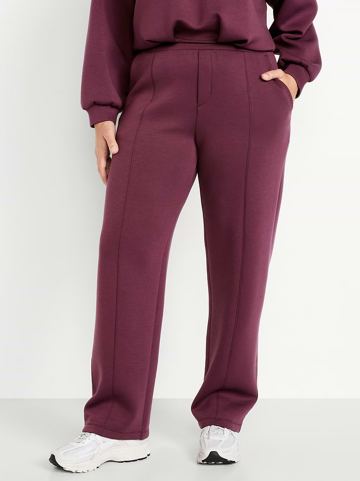 Image number 5 showing, High-Waisted Bounce Fleece Trouser Sweatpants