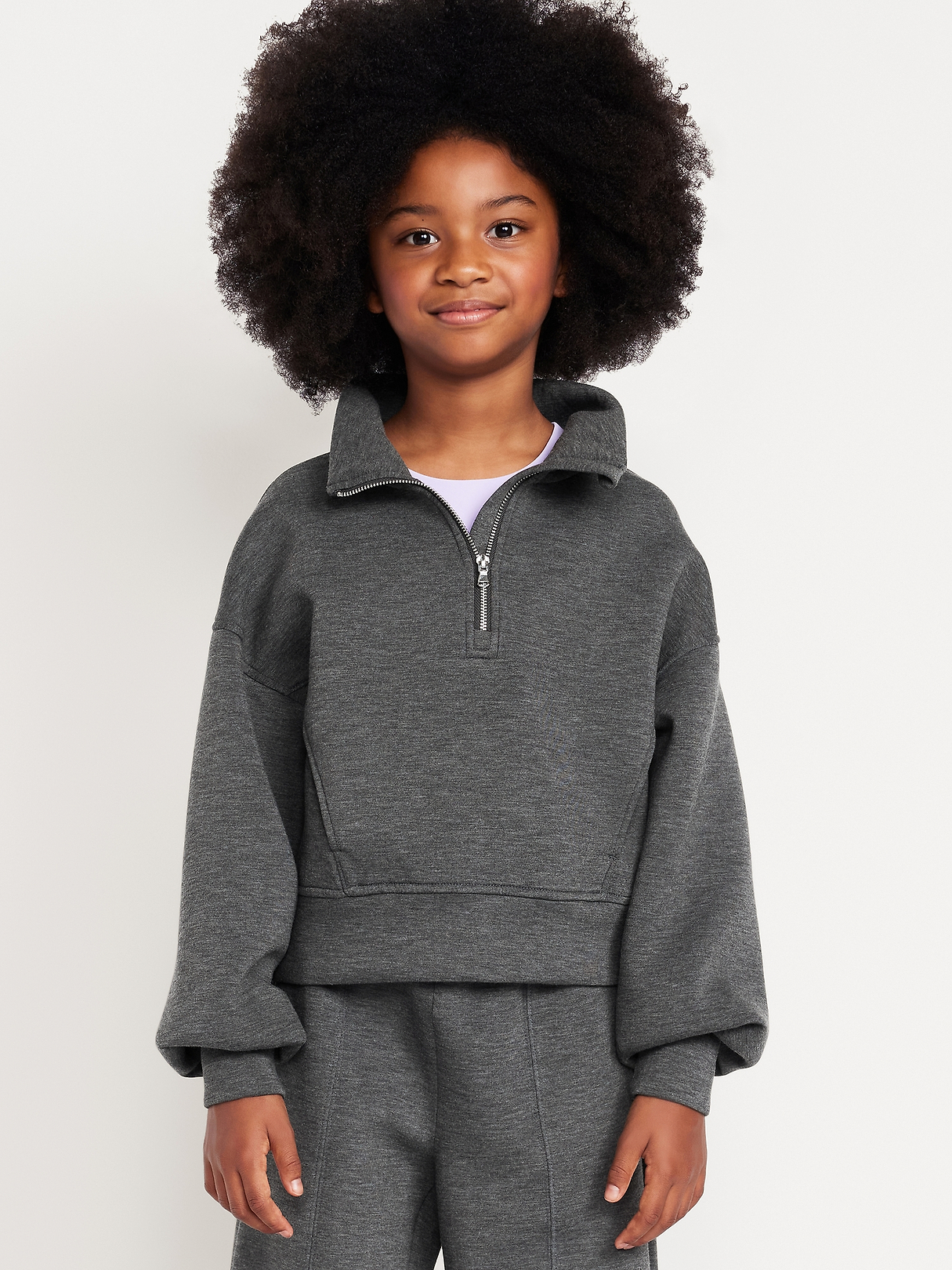 Bounce Fleece Half-Zip Pullover Sweatshirt for Girls | Old Navy