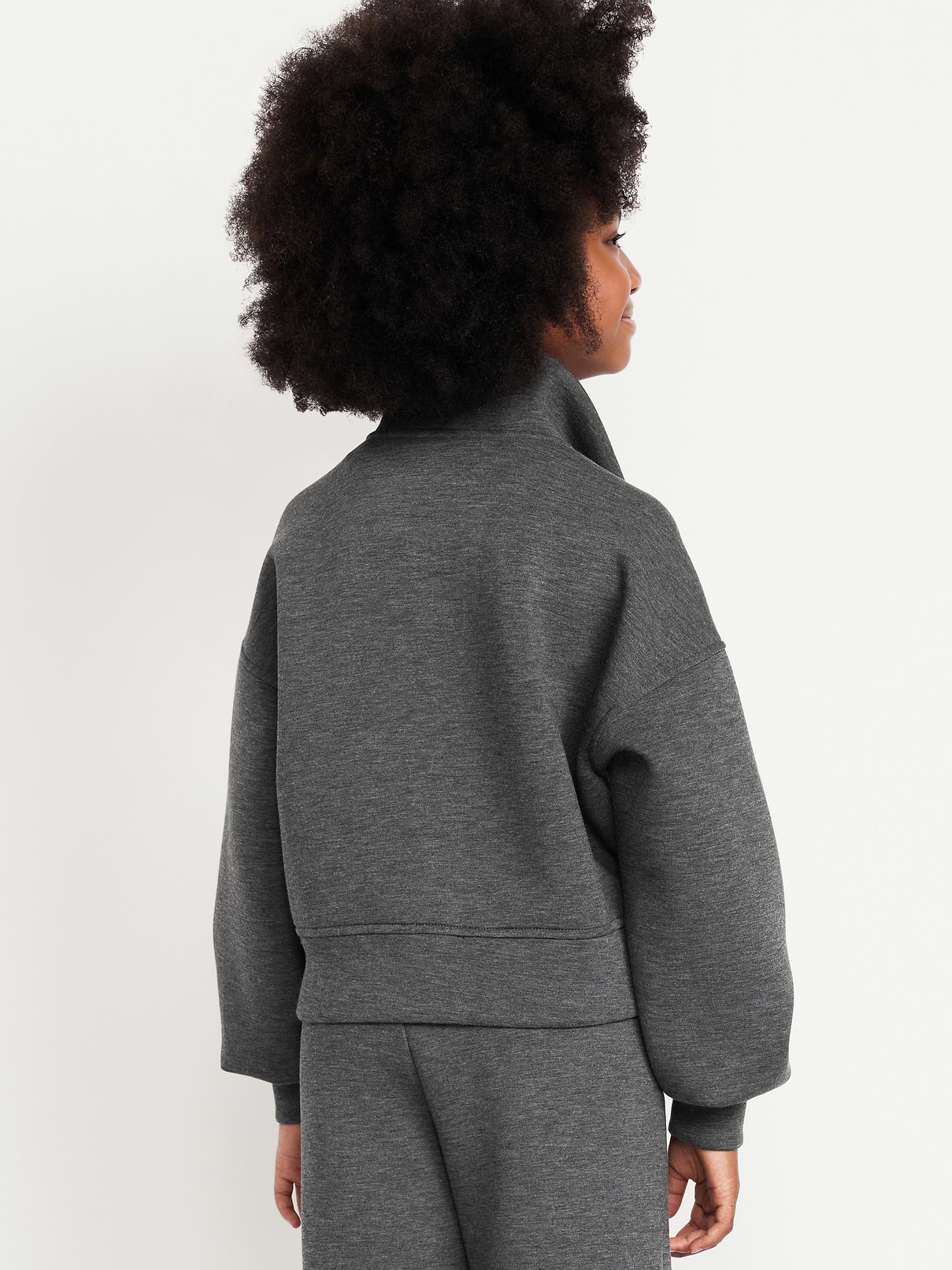 Image number 2 showing, Bounce Fleece Half-Zip Pullover Sweatshirt for Girls