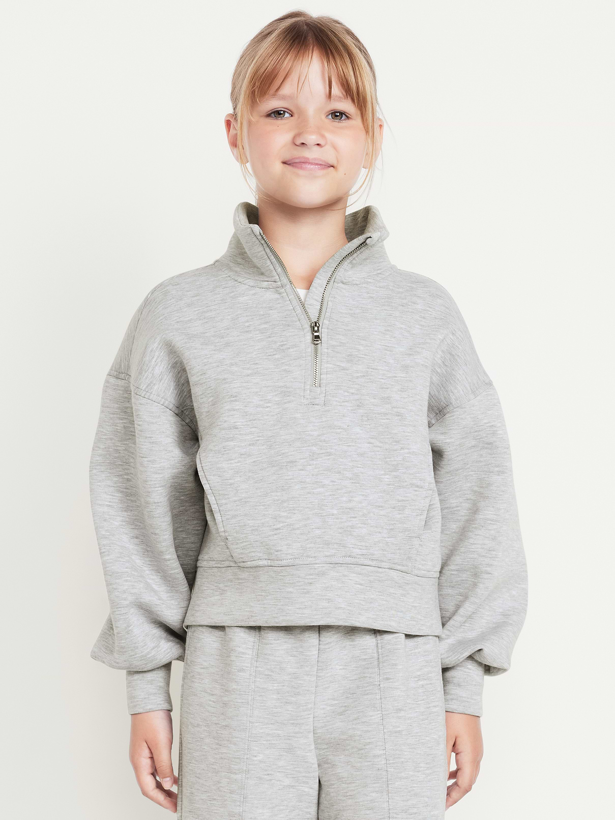 Image number 1 showing, Bounce Fleece Half-Zip Pullover Sweatshirt for Girls