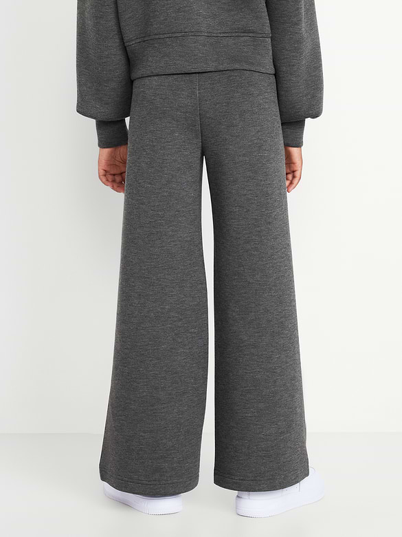 High-Waisted Bounce Fleece Wide-Leg Sweatpants for Girls