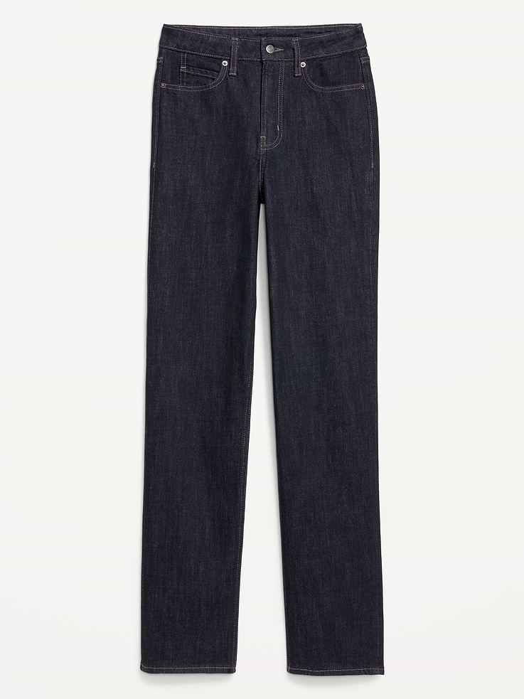 Image number 9 showing, Extra High-Waisted Straight Jeans