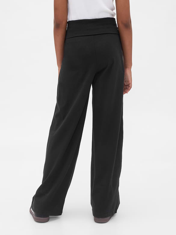 Kids Wide-Leg Foldover Leggings