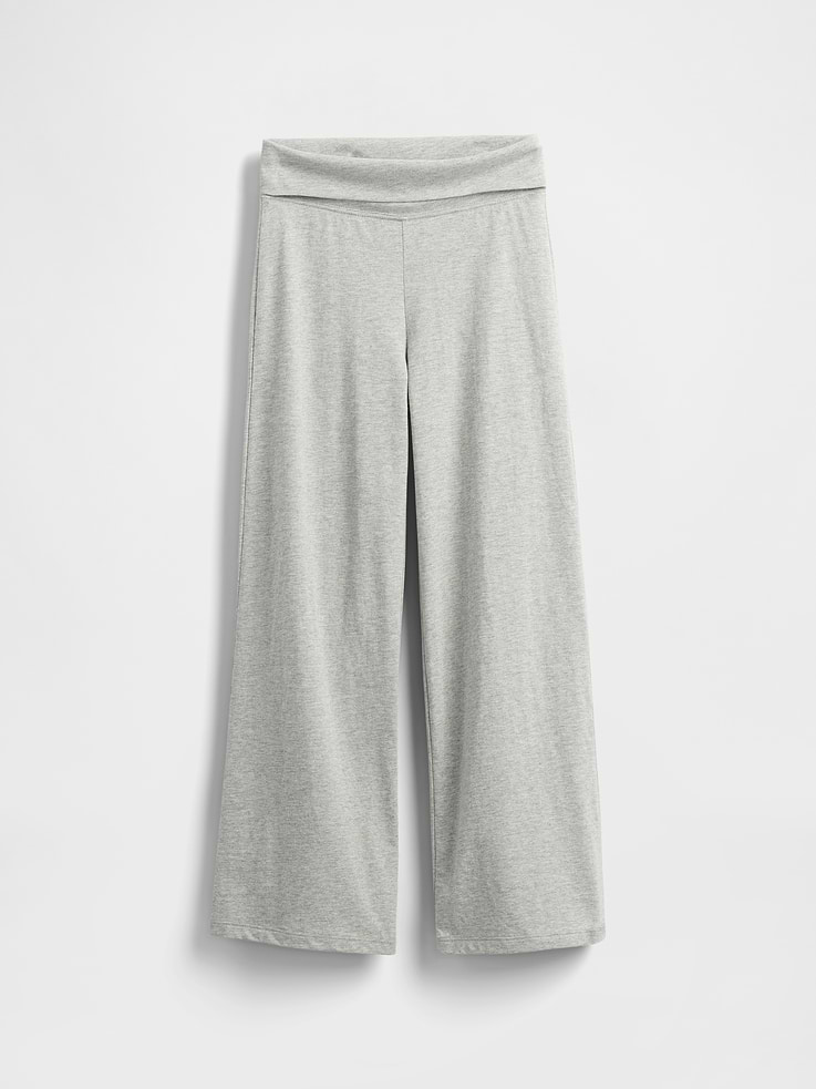 Image number 2 showing, Kids Wide-Leg Foldover Leggings