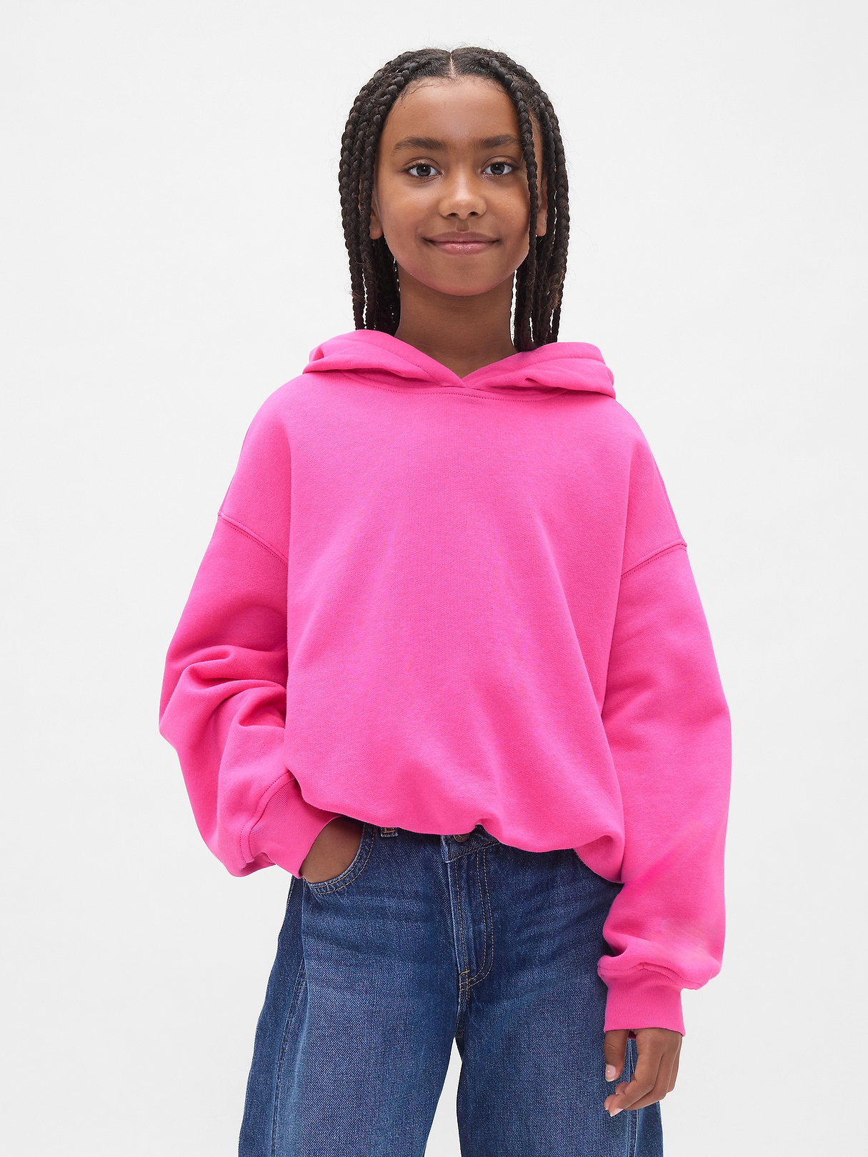 Kids VintageSoft Oversized Bubble Hoodie | Gap