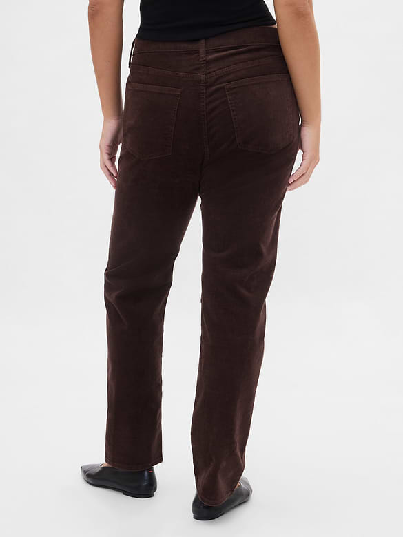 High Rise Corduroy '90s Slim Straight Jeans