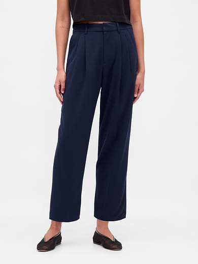 Image number 2 showing, 365 High Rise Brushed Twill Taper Ankle Trousers