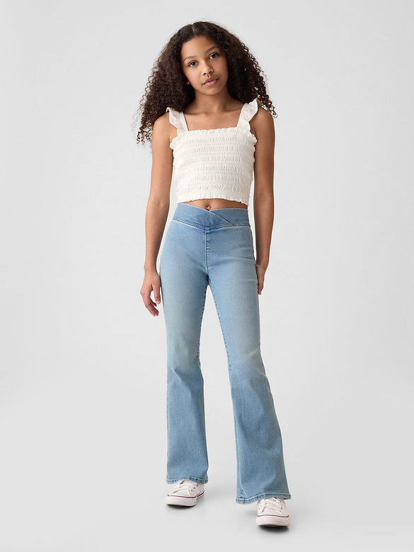 Kids High Rise Flare Jeggings