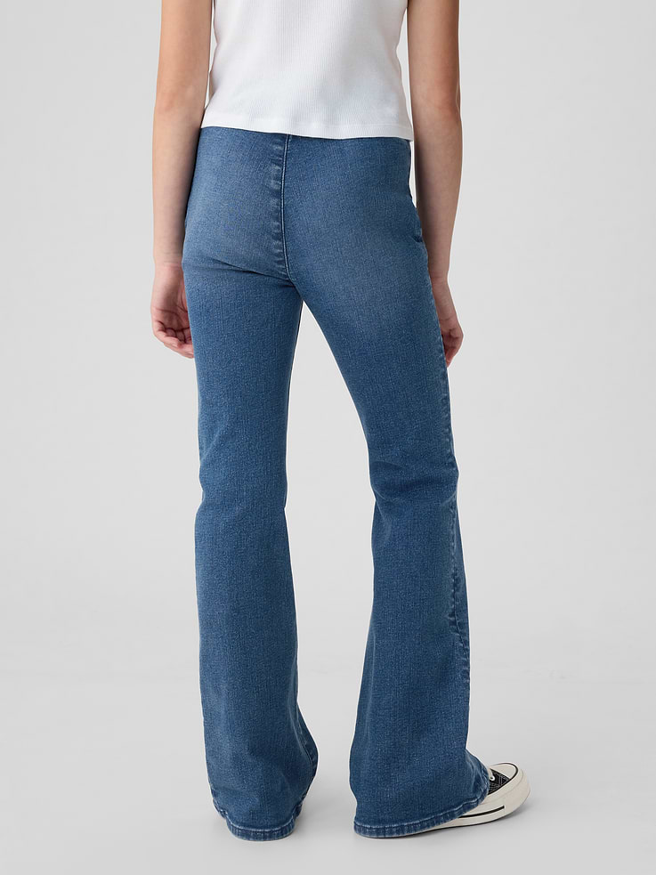 Image 3 de 6, Jean évasé à taille haute croisée pour Enfant