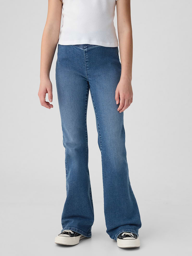 Image 2 de 6, Jean évasé à taille haute croisée pour Enfant
