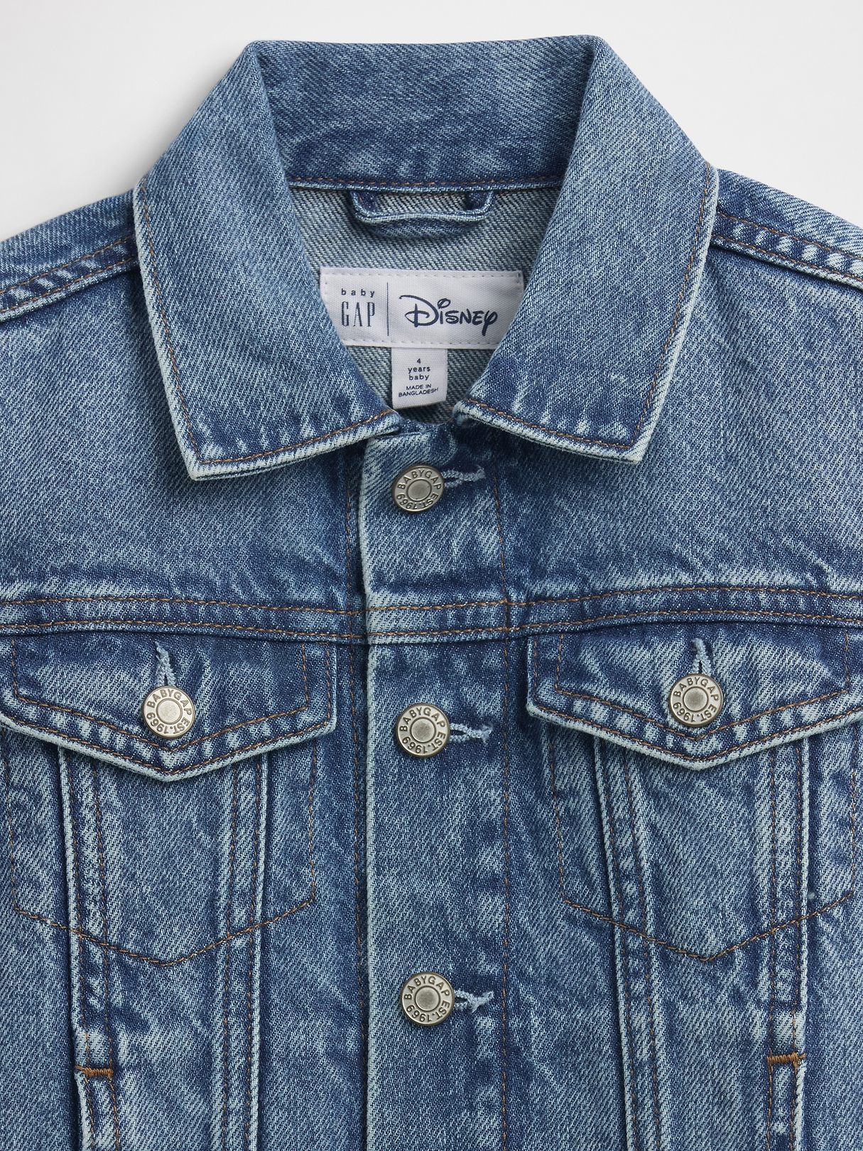 babyGap × Disney Mickey Mouse Icon Denim Jacket | Gap Factory