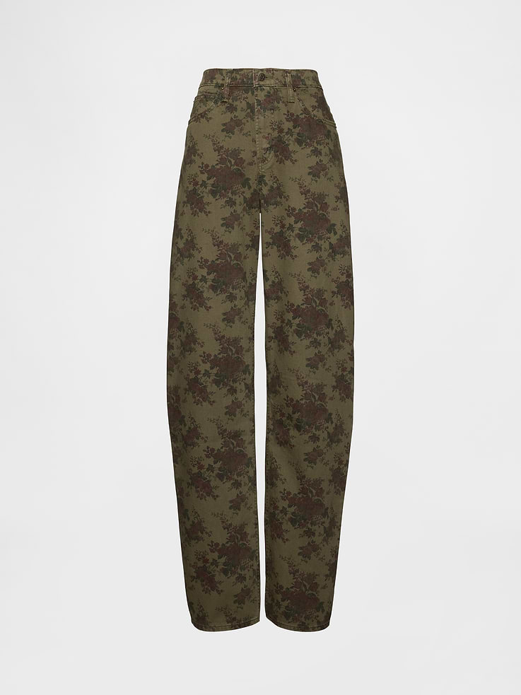 Image number 7 showing, High Rise Barrel Jeans