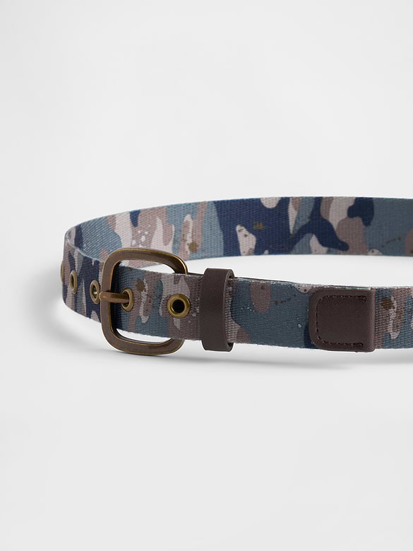 Kids Camo Webbed Belt