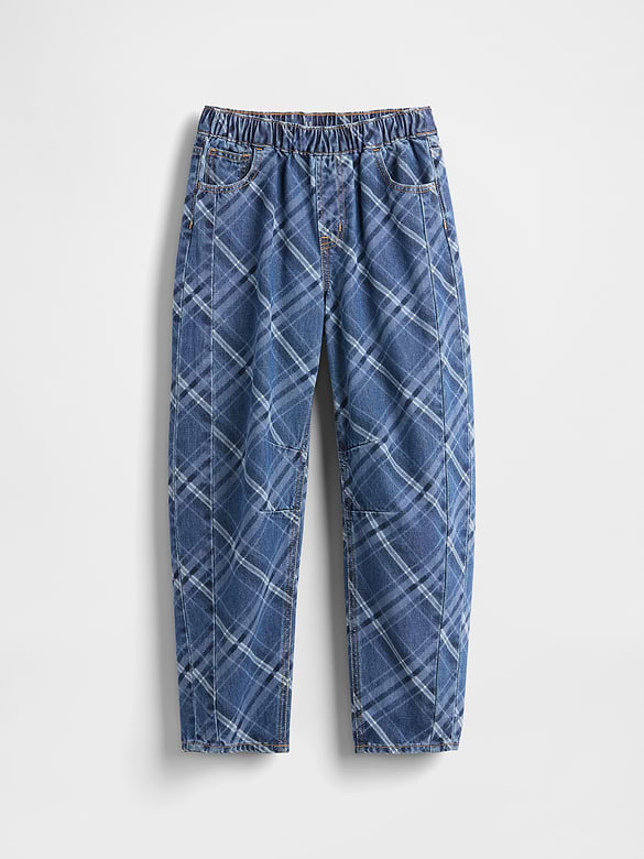 Kids High Rise Easy Barrel Jeans