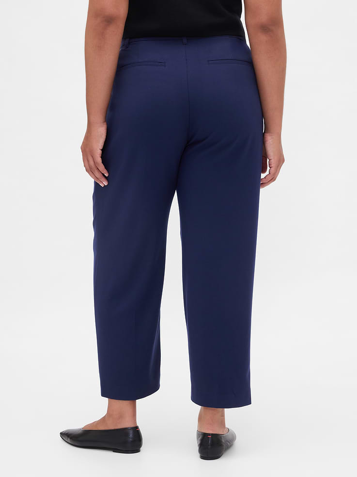 Image number 6 showing, 365 High Rise Brushed Twill Taper Ankle Trousers