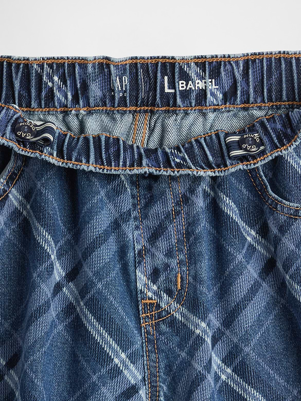 Kids High Rise Easy Barrel Jeans