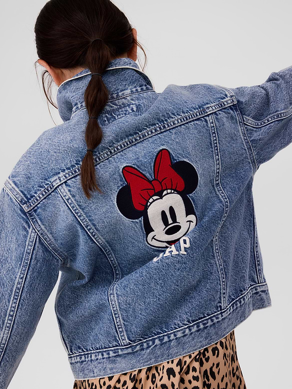 GapKids × Disney Minnie Mouse Relaxed Icon Denim Jacket