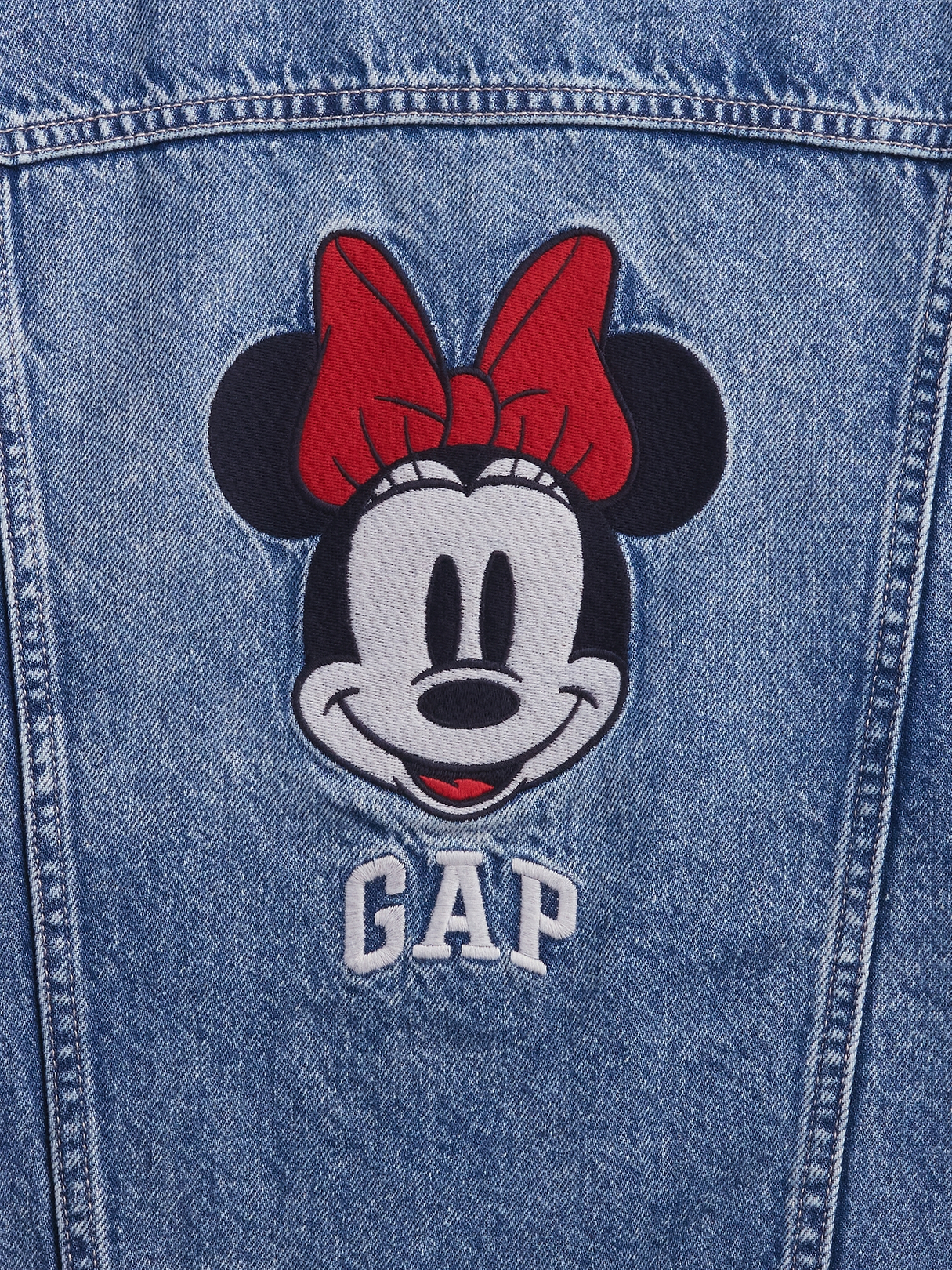 GapKids × Disney Minnie Mouse Relaxed Icon Denim Jacket | Gap Factory