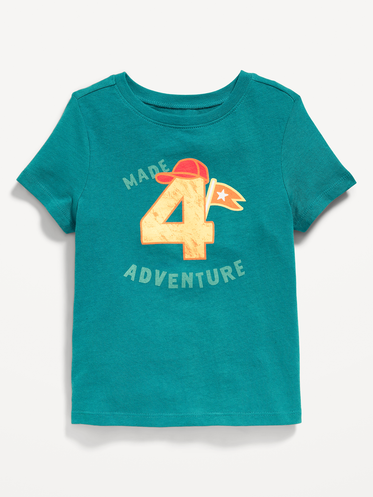 L'image numéro 1 présente T-shirt à manches courtes à imprimé d’anniversaire unisexe pour tout-petit