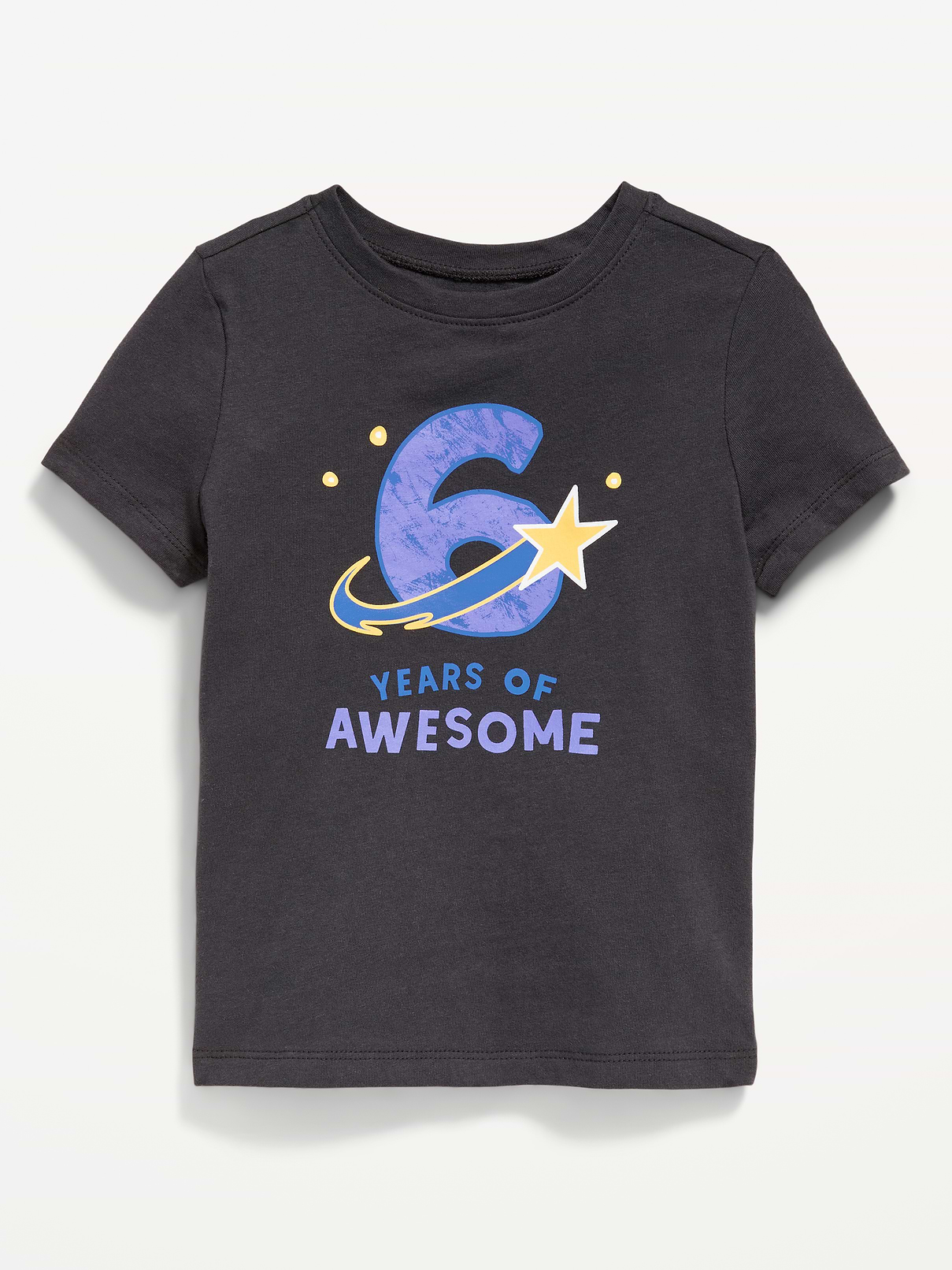 Image number 1 showing, Short-Sleeve Unisex Birthday Graphic T-Shirt for Toddler