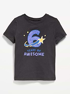 Image number 1 showing, Short-Sleeve Unisex Birthday Graphic T-Shirt for Toddler