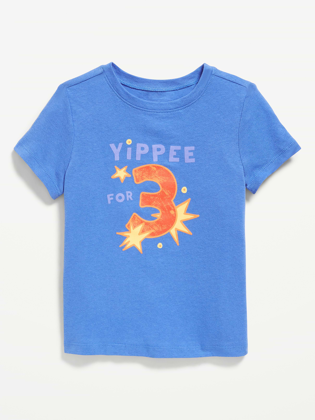 L'image numéro 1 présente T-shirt à manches courtes à imprimé d’anniversaire unisexe pour tout-petit