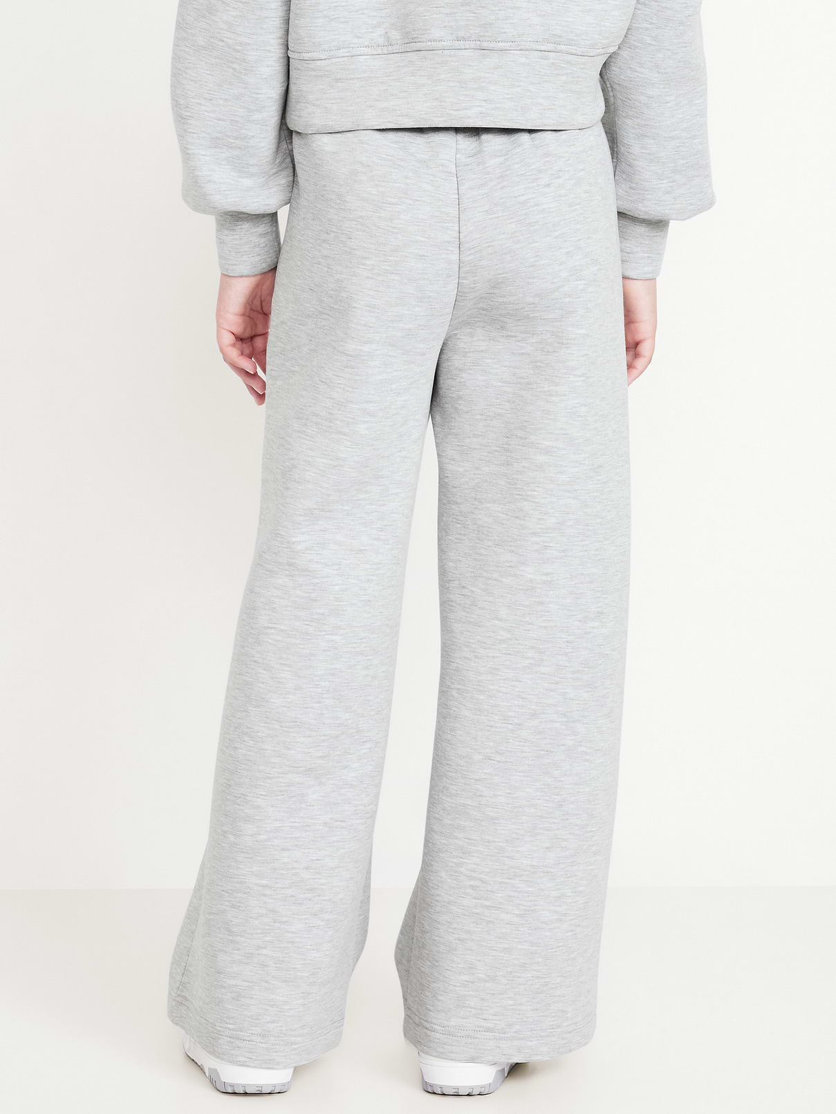 Image number 2 showing, High-Waisted Bounce Fleece Wide-Leg Sweatpants for Girls