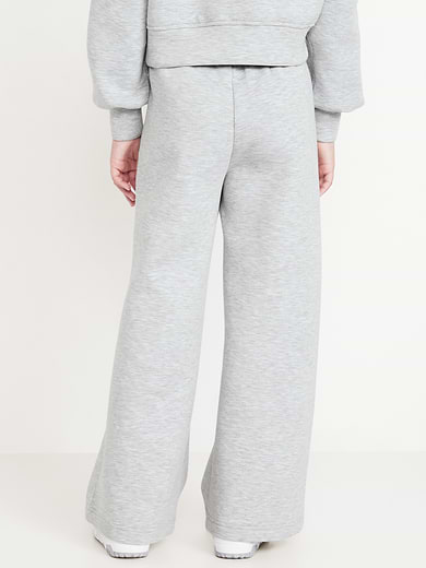 Image number 2 showing, High-Waisted Bounce Fleece Wide-Leg Sweatpants for Girls