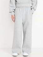 Image number 1 showing, High-Waisted Bounce Fleece Wide-Leg Sweatpants for Girls