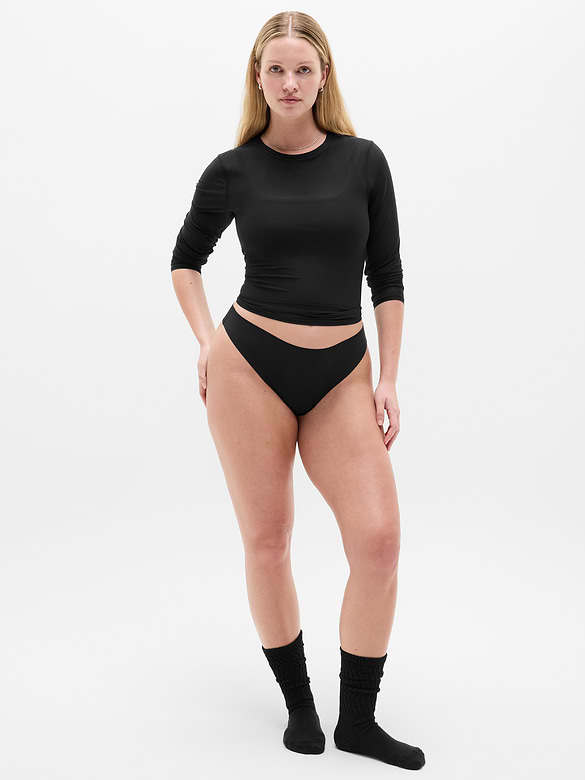Sleek Form No Show Thong Underwear 3-Pack