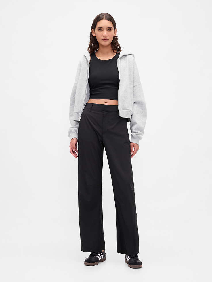 Image number 1 showing, GapFit Tech High Rise Barrel Trousers