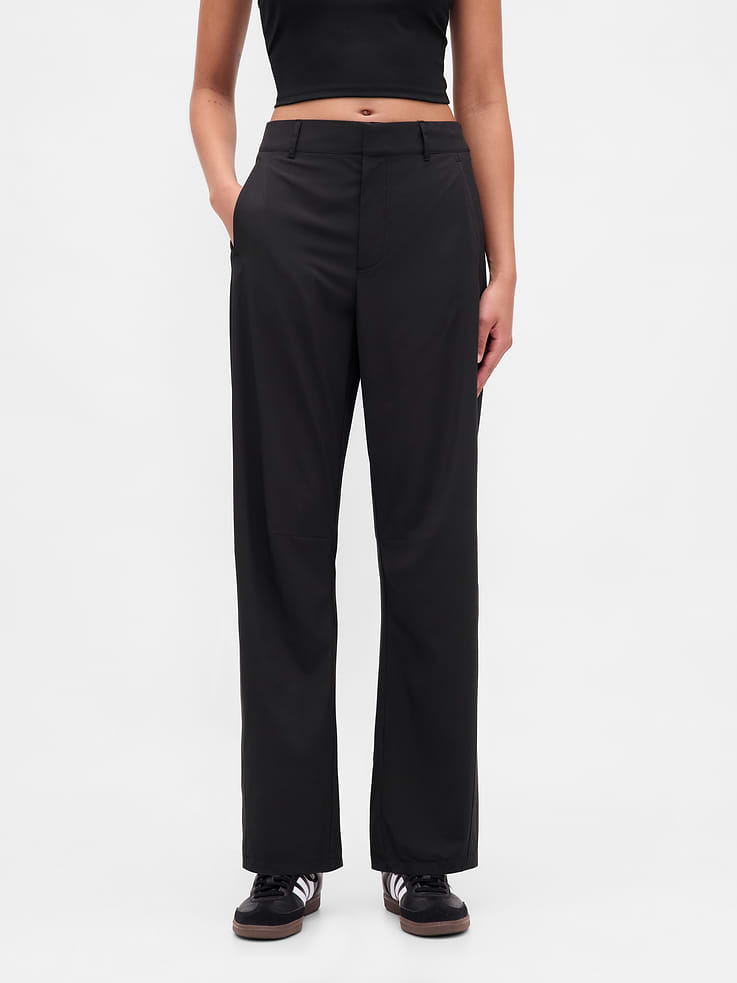 Image number 2 showing, GapFit Tech High Rise Barrel Trousers