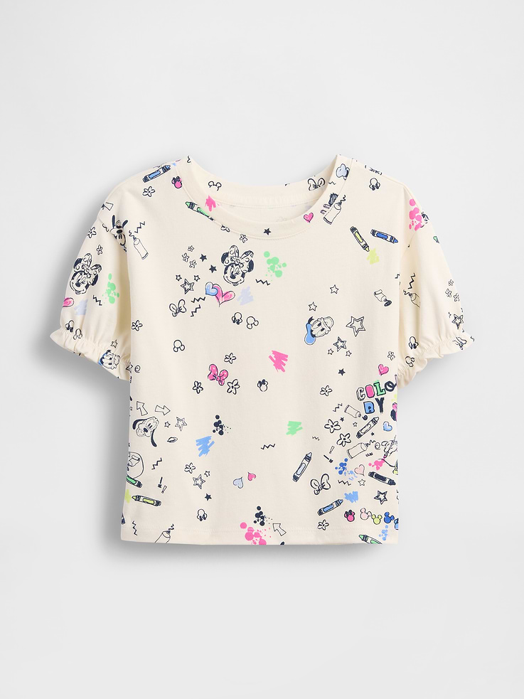 Image 2 of 3, Gap × Disney Baby & Toddler Ruffle-Sleeve T-Shirt