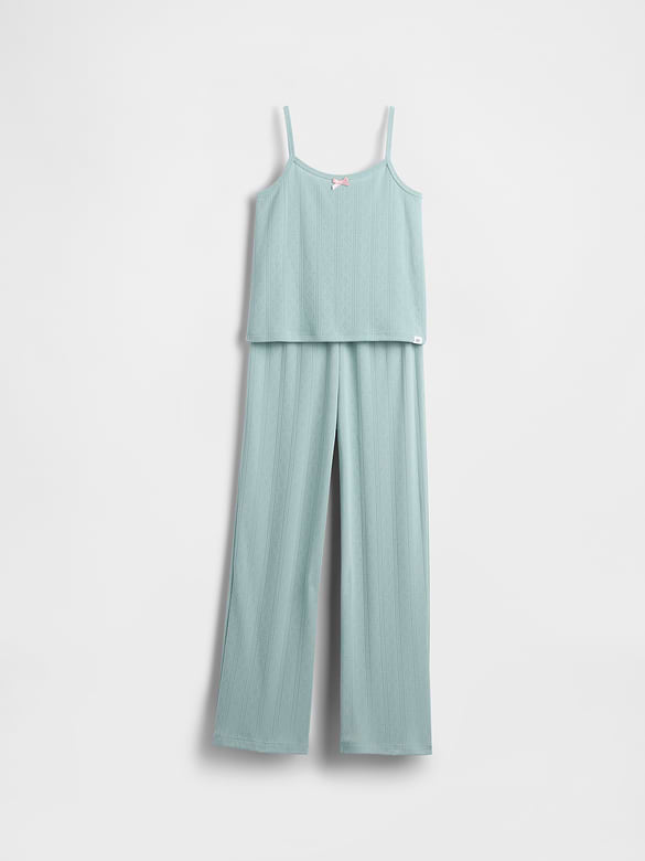 Kids Recycled Pointelle Tank PJ Set