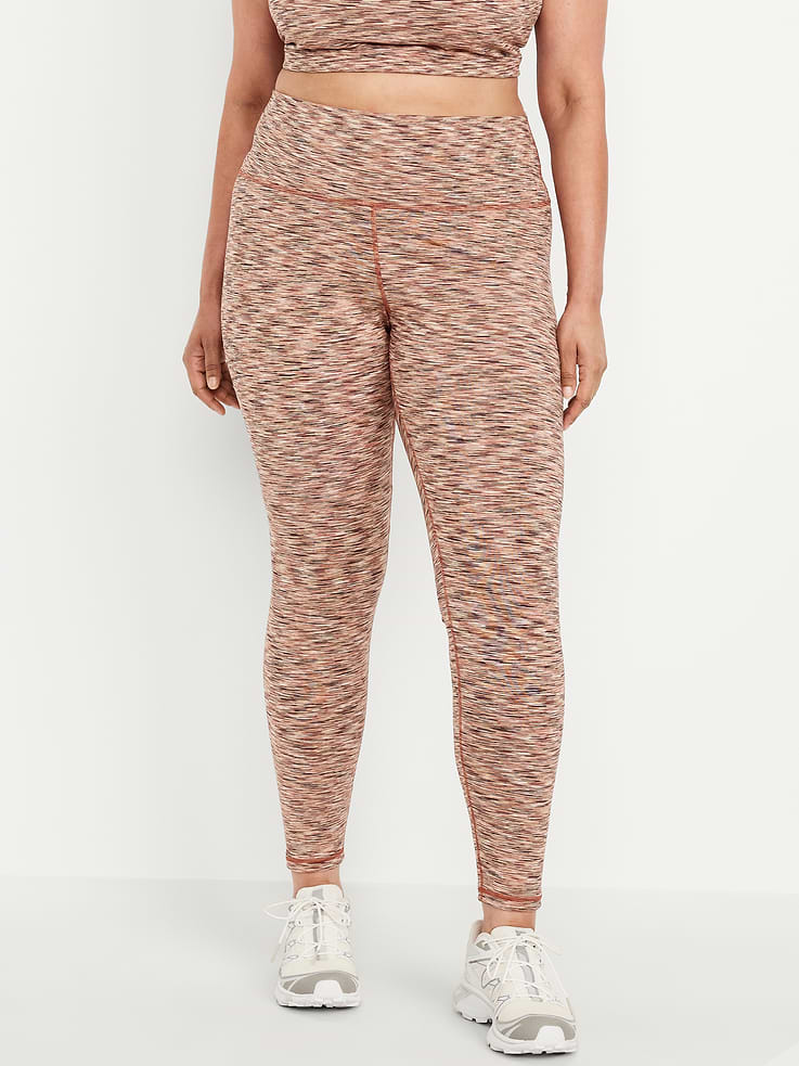 L'image numéro 7 présente Legging teint par espacement à taille haute pleine longueur.