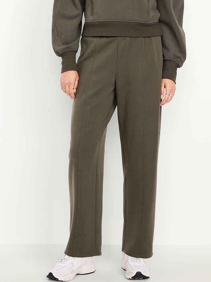 L'image numéro 1 présente Pantalon baril à taille haute en Molleton dynamique