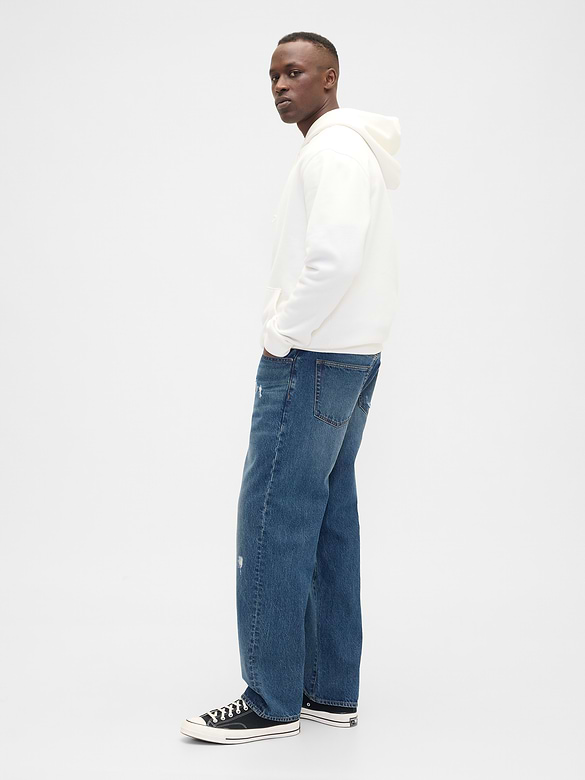 Distressed Relaxed Jeans