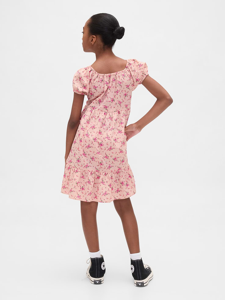 L'image numéro 3 présente Robe étagée à manches bouffantes pour Enfant