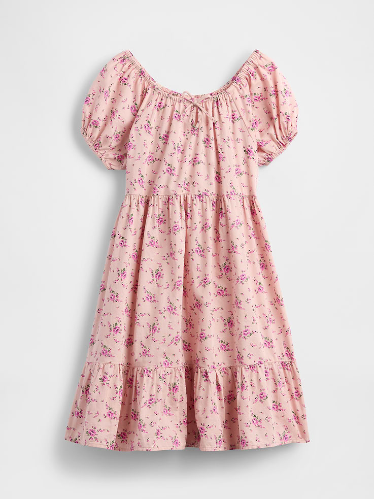 L'image numéro 2 présente Robe étagée à manches bouffantes pour Enfant