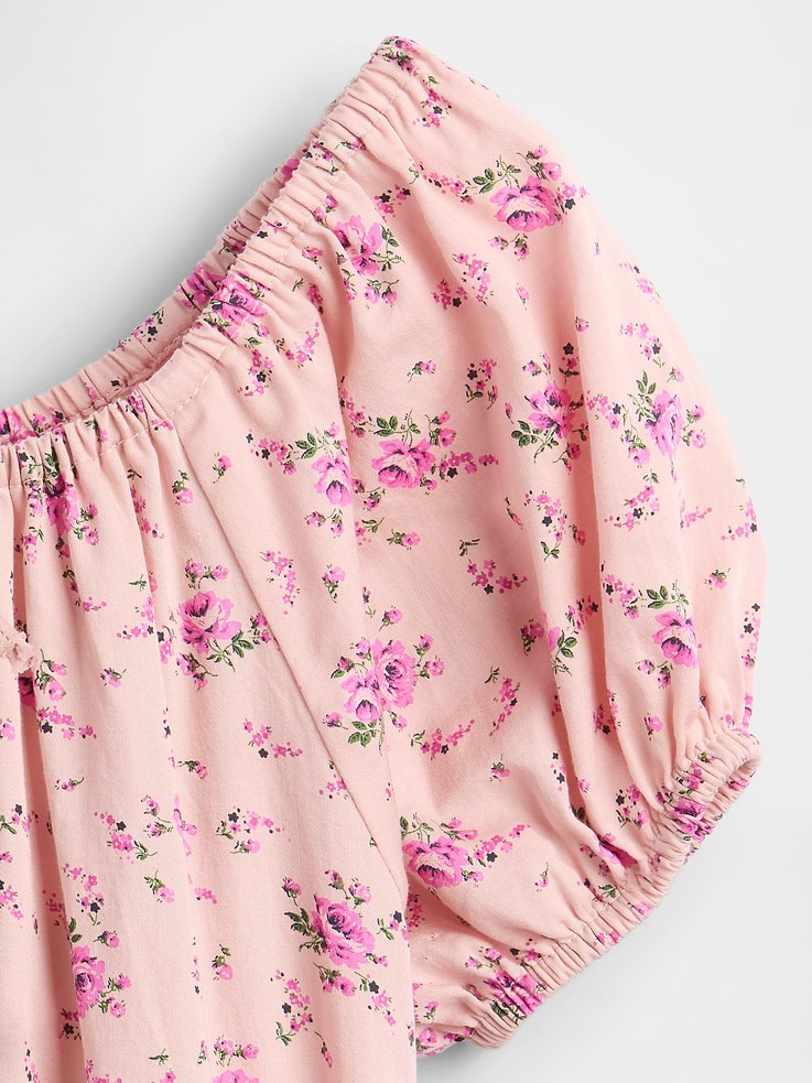 L'image numéro 4 présente Robe étagée à manches bouffantes pour Enfant
